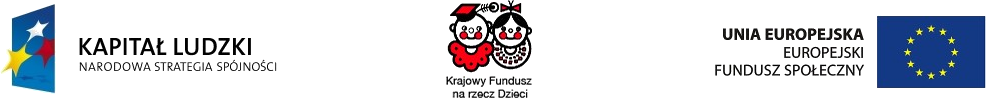 Program Operacyjny Kapitał Ludzki - KFnrD Program Operacyjny Kapitał Ludzki - KFnrD